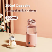 300ml Wireless Instant Water Warmer Electric Kettle for Baby Formula With 5200 mAh Battery Capacity(Pink)