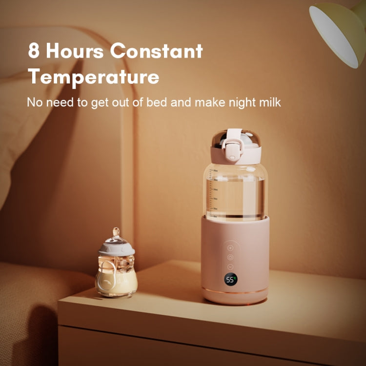 300ml Wireless Instant Water Warmer Electric Kettle for Baby Formula With 5200 mAh Battery Capacity(Pink) - free shipping - PMC TechLife - Order now!