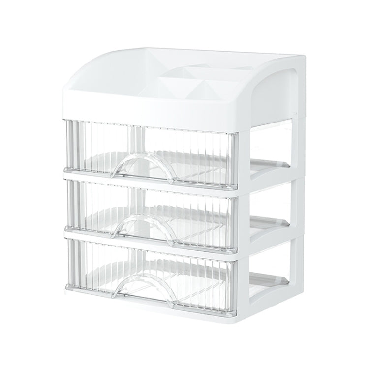 Desktop Drawer Organizer Multi-Layer Cosmetic Jewelry Box Stationery Multi-Functional Organizer, Style: 4 Layer White Drawer (White) - free shipping - PMC TechLife - Order now!