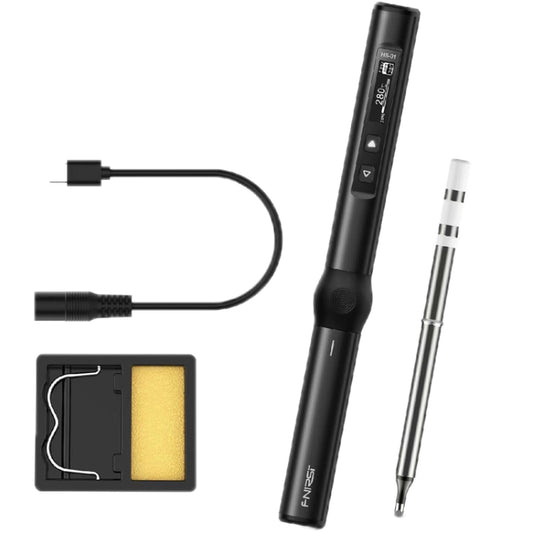 FNIRSI 4pcs/ Set Mini Soldering Station Digital Display Constant Temperature Smart Soldering Iron, Color: Black Standard BC2 - free shipping - PMC Jewellery - Order now!
