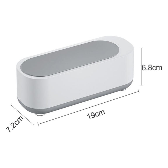 Multifunctional Ultrasonic Cleaner Jewelry Glasses Lenses Cleaning Machine, Spec: Dry Battery Powered Gray