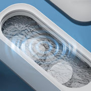 Multifunctional Ultrasonic Cleaner Jewelry Glasses Lenses Cleaning Machine, Spec: Dry Battery Powered Gray