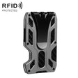 Aluminum Alloy RFID Card Holder Carbon Fiber Credit Card Wallet(Grey) - free shipping - PMC TechLife - Order now!