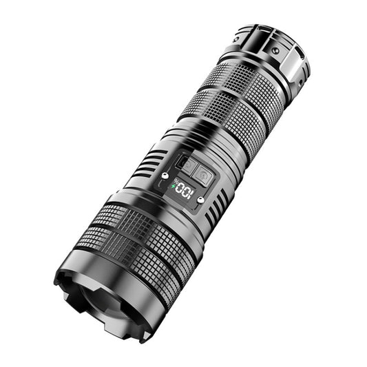 X9 Outdoor White Laser Digital Display Zoom Flashlight Long Range Lighting Flashlight(without Batteries) - free shipping - PMC Jewellery - Order now!