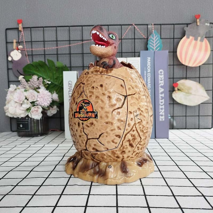 16.6 x 15.8 x 26cm Fingerprint Dinosaur Egg Password Money Bank Kids Toys Gifts Tyrannosaurus Rex Savings Jar(Brown) - Piggy Banks by PMC TechLife | Online Shopping South Africa | PMC TechLife | Buy Now Pay Later Mobicred