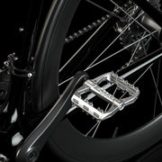 ENLEE R5 1pair Mountain Bike Pedals Bicycle Cycling Wider Non-Slip Footrest Bearing(Black)