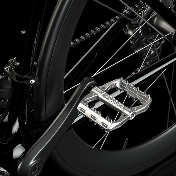 ENLEE R5 1pair Mountain Bike Pedals Bicycle Cycling Wider Non-Slip Footrest Bearing(Black)