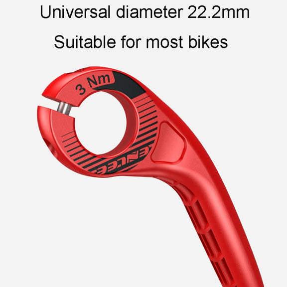 ENLEE E-45616 1pair Bicycle Handlebar Covers Cow Sheeps Horn Grips Joystick Sleeve Accessories(Red)