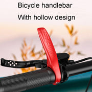 ENLEE E-45616 1pair Bicycle Handlebar Covers Cow Sheeps Horn Grips Joystick Sleeve Accessories(Red)