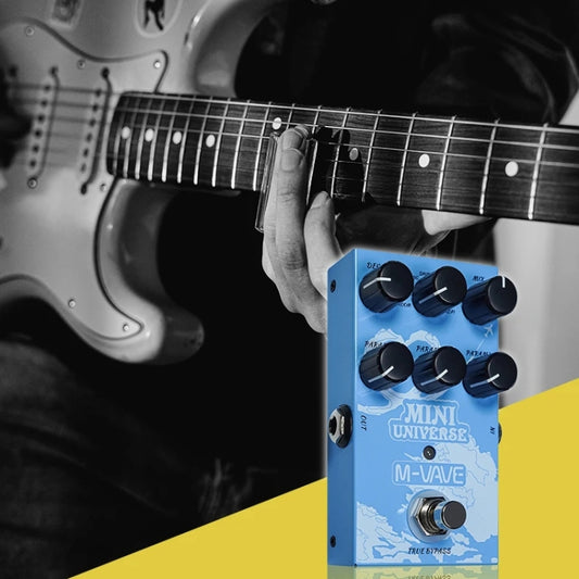 M-VAVE Guitar Monoblock Effects Digital Modeling Reverb Effects(Sky Blue) - free shipping - PMC Jewellery - Order now!