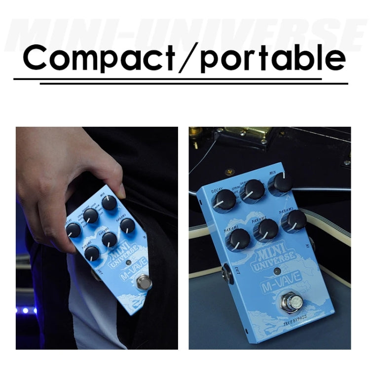 M-VAVE Guitar Monoblock Effects Digital Modeling Reverb Effects(Sky Blue) - free shipping - PMC Jewellery - Order now!