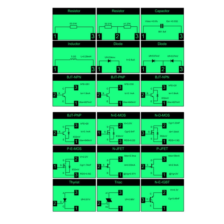 LCR-T10H Transistor Tester TFT Display For Diode Triode Capacitor Resistor Test, Spec: Built Lithium Battery