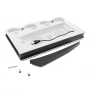 For PS5 Digital / Optical Drive Console Cooling Fan Controller Charging Base With Light Dock Stand(White)