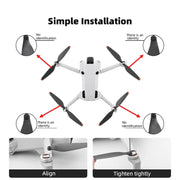 For DJI Mini 4 Pro 4pairs  Drone Propeller Blades 6030F Props Replacement Parts