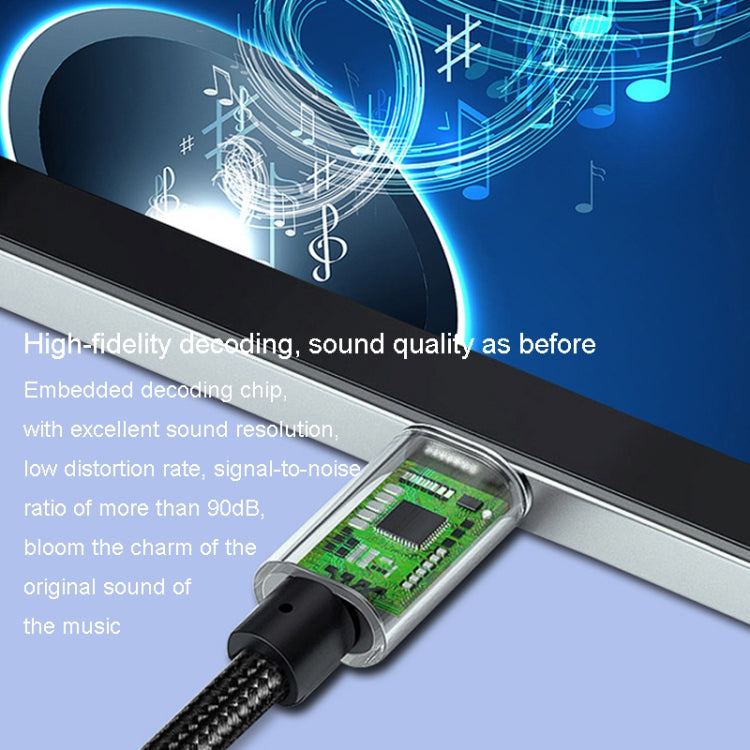 JINGHUA Type-C To 3.5mm Audio Adapter Cable Type-C Headphone Adapter Cable(Digital Model) - Type-C Adapter by JINGHUA | Online Shopping South Africa | PMC TechLife | Buy Now Pay Later Mobicred