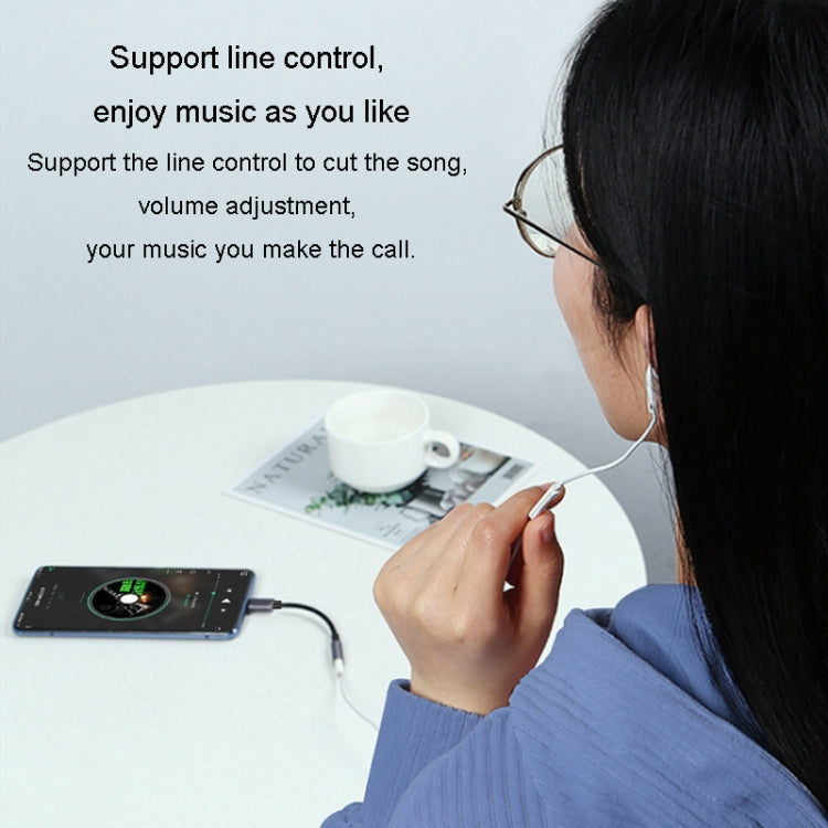 JINGHUA Type-C To 3.5mm Audio Adapter Cable Type-C Headphone Adapter Cable(Digital Model) - Type-C Adapter by JINGHUA | Online Shopping South Africa | PMC TechLife | Buy Now Pay Later Mobicred