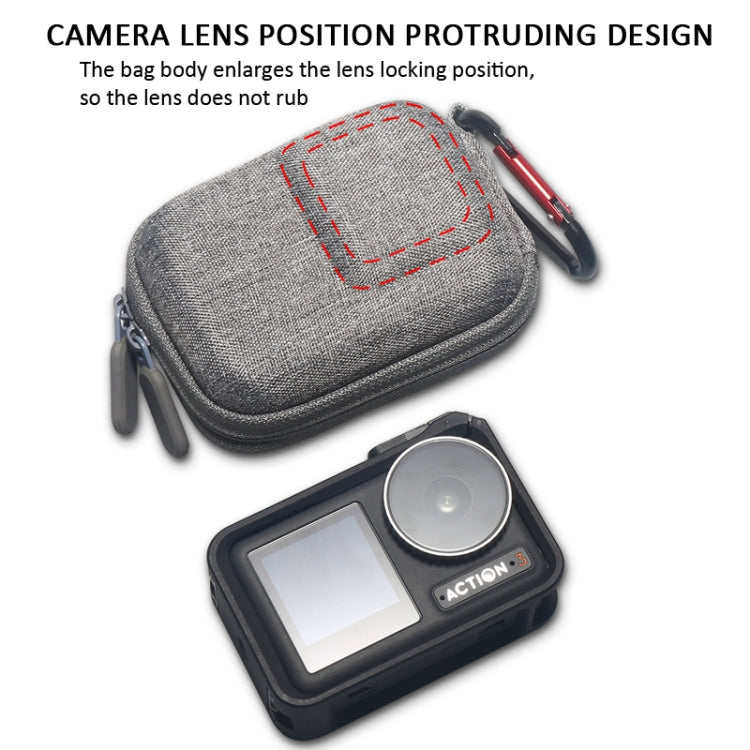 For Insta360 Ace Pro / Action 4/ Action 3 Protective Storage Bag(Gray) - Case & Bags by PMC Jewellery | Online Shopping South Africa | PMC Jewellery | Buy Now Pay Later Mobicred