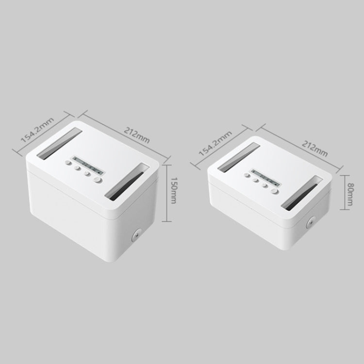 Vaydeer Metal Timed Self-Control Phone Lock Box With Child Lock And LED Display, Spec: Small White - free shipping - PMC Jewellery - Order now!