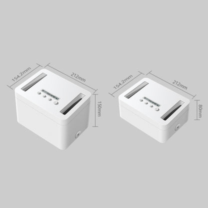 Vaydeer Metal Timed Self-Control Phone Lock Box With Child Lock And LED Display, Spec: Small White - free shipping - PMC Jewellery - Order now!