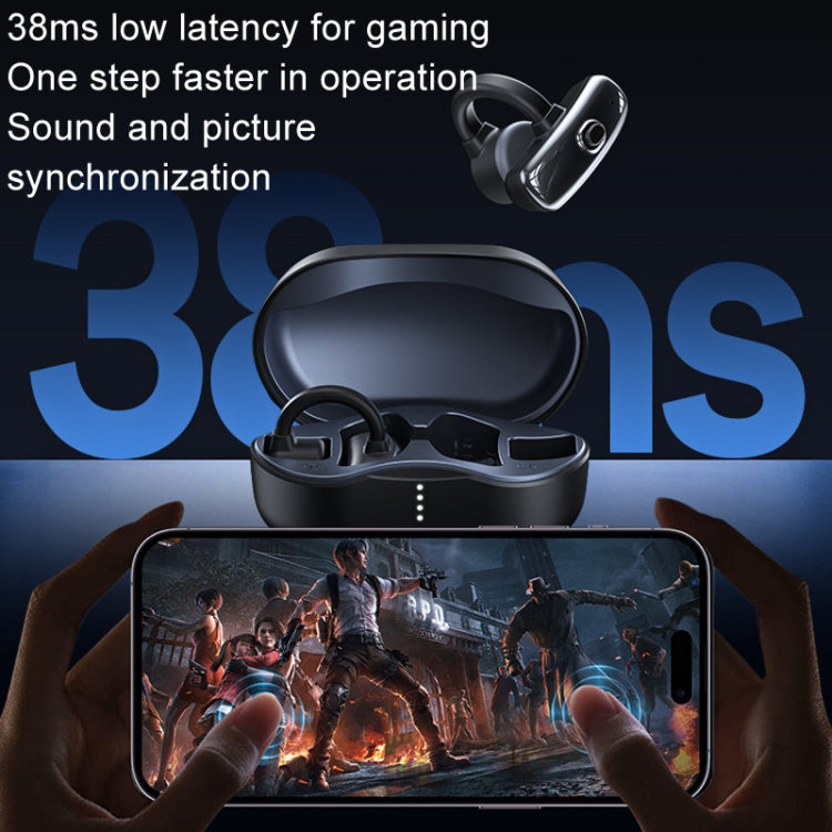 REMAX OpenBuds P2 Clip-On Bone Conduction Bluetooth Earphone Sports Music Wireless Earphone(Black) - free shipping - PMC TechLife - Order now!