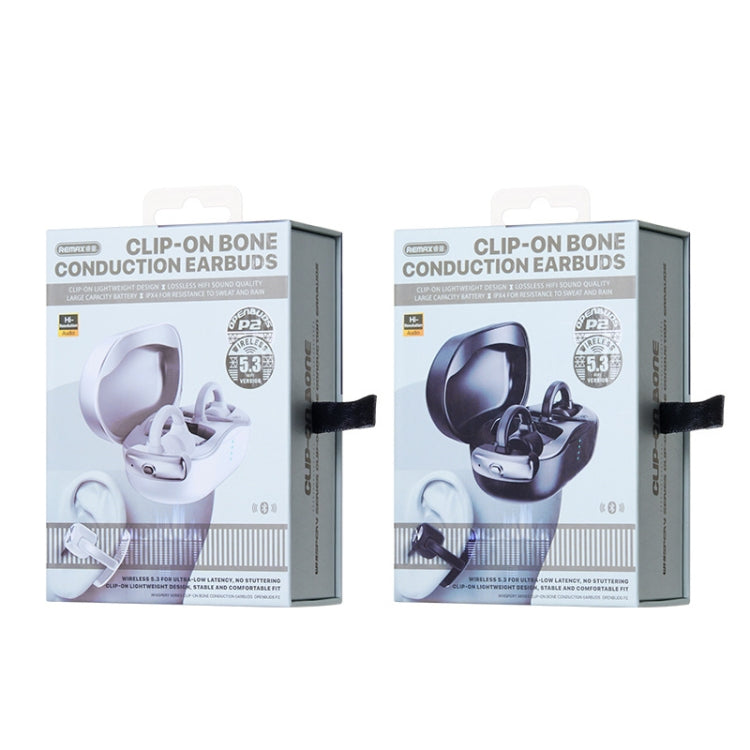 REMAX OpenBuds P2 Clip-On Bone Conduction Bluetooth Earphone Sports Music Wireless Earphone(Black) - free shipping - PMC TechLife - Order now!