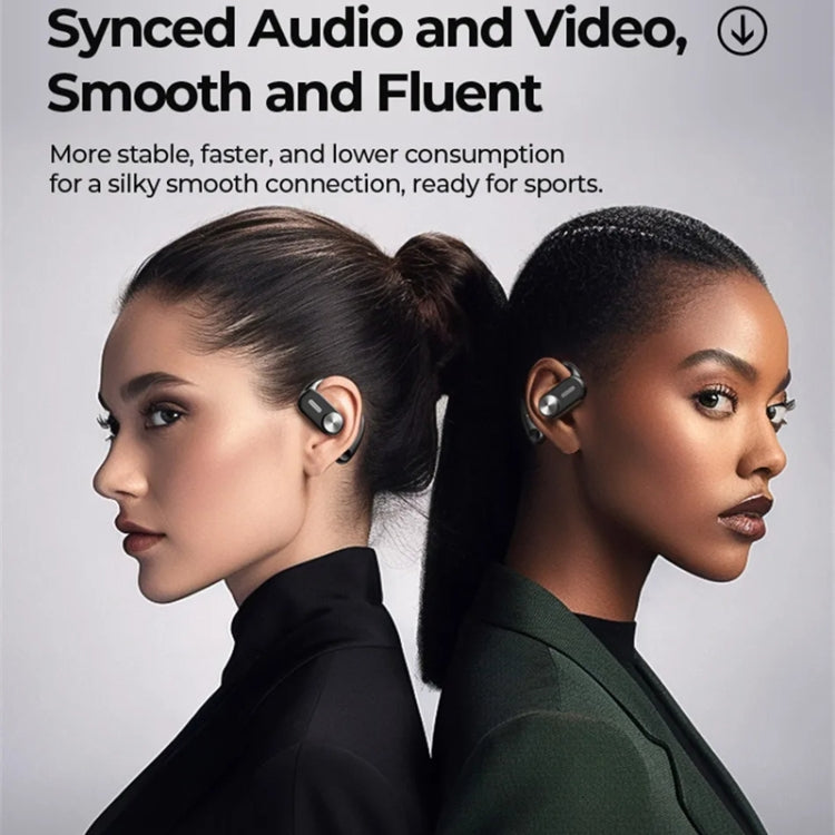 REMAX OpenBuds P3 Metal Open-Ear OWS Wireless Bluetooth Earphone(Black) - Bluetooth Earphone by REMAX | Online Shopping South Africa | PMC TechLife | Buy Now Pay Later Mobicred