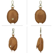 For Huawei FreeBuds 5 CONTACTS FAMILY CF1170 Cowhide Anti-Fall Bluetooth Earphone Protective Case(Brown)