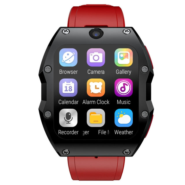 LOKMAT Appllp 3 Max 2.02-Inch Plug Card 4G Call Water-resistant Sport Smart Watch With SOS(Claret)