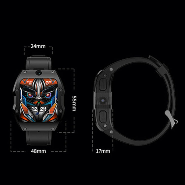 LOKMAT Appllp 3 Max 2.02-Inch Plug Card 4G Call Waterproof Sport Smart Watch With SOS(Black) - free shipping - PMC Jewellery - Order now!