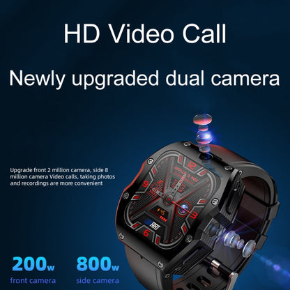 LOKMAT Appllp 3 Max 2.02-Inch Plug Card 4G Call Waterproof Sport Smart Watch With SOS(Black) - free shipping - PMC Jewellery - Order now!