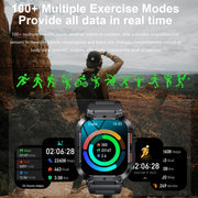 K57 Pro 1.96 Inch Bluetooth Call Music Weather Display Water-resistant Smart Watch, Color: Silver Leather