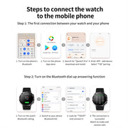 T30 1.6-inch Outdoor Sports Water-resistant Smart Music Bluetooth Call Watch, Color: Dark Green