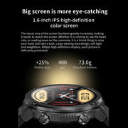 T30 1.6-inch Outdoor Sports Water-resistant Smart Music Bluetooth Call Watch, Color: Dark Green