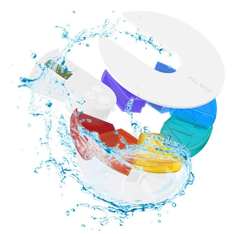 One Week Portable Timing Smart Pill Boxes Elder Reminding Electronic Medicine Box(Rainbow) - free shipping - PMC TechLife - Order now!