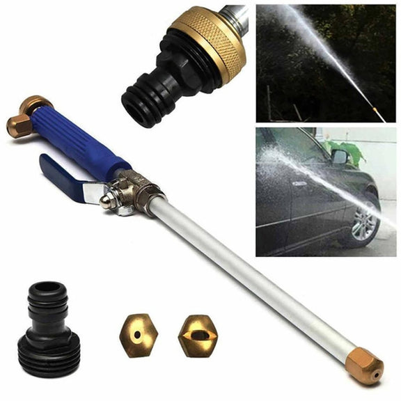 Garden Lawn Irrigation High Pressure Hose Spray Nozzle Car Wash Cleaning Tools (Yellow)