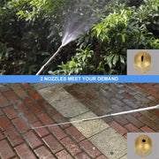 Garden Lawn Irrigation High Pressure Hose Spray Nozzle Car Wash Cleaning Tools (Yellow)
