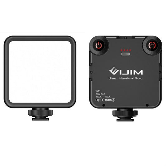 VIJIM VL81 Portable Three Cold and Hot Shoes Dual Color Temperature Fill Light Shooting Recording Lighting Light - free shipping - PMC Jewellery - Order now!