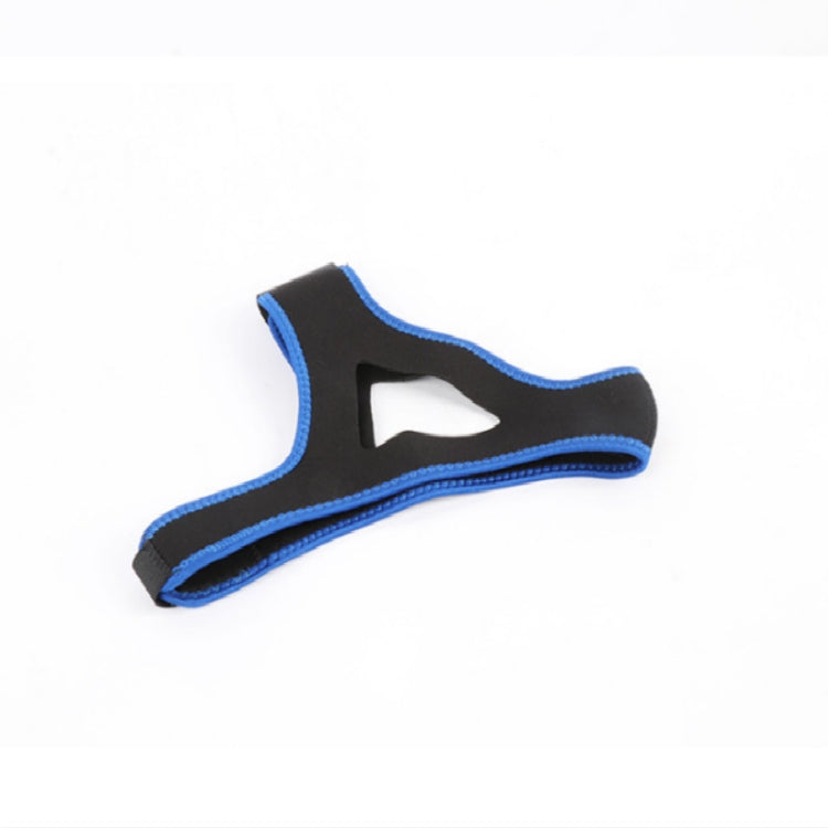 2 PCS Triangular Shackles with Chin Straps for Men and Women to Prevent Snoring(Blue)