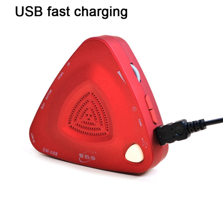 ENO EM-688 Electronic Vocal Rechargeable Metronome For Piano/Guitar/Drum/Guzheng/Violin(Red) - Stringed Instruments by PMC TechLife | Online Shopping South Africa | PMC TechLife