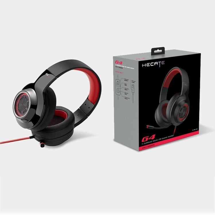 Edifier HECATE G4 Gaming Headeadphone Desktop Computer Listening Discrimination 7.1-channel Headset, Cable Length: 2.5m(Black Red) - free shipping - PMC Jewellery - Order now!