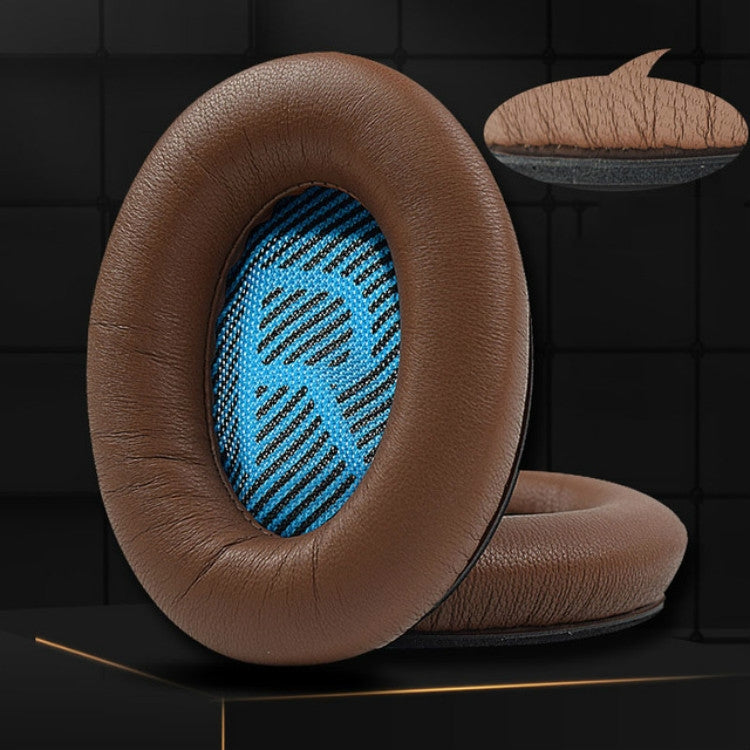 2 PCS For BOSE QC15 / QC25 / QC35 Lambskin Leather Earphone Cover Earmuffs(Gray) - Earmuff & Pad by PMC TechLife | Online Shopping South Africa | PMC TechLife