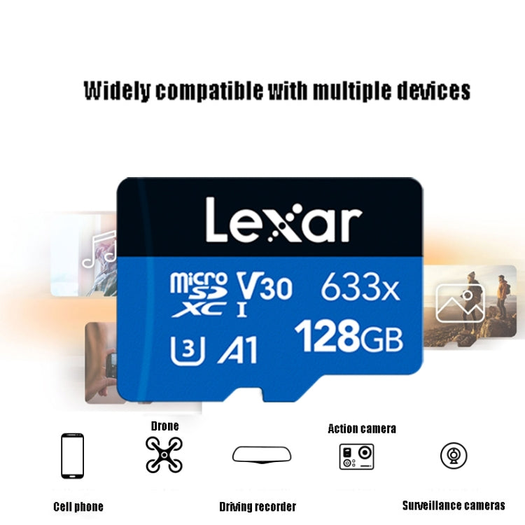 Lexar 633x 128GB  High-speed Driving Recorder Dedicated TF Card Mobile Phone Memory Card - free shipping - PMC Jewellery - Order now!