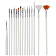 15 PCS/Set Nail Art Tools Brushes for Manicure Rhinestones Nails Decorations Nail Nrush Kit Painting Fingernail Tool Pen Kit - Nail Clipper by PMC TechLife | Online Shopping South Africa | PMC TechLife