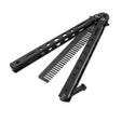 Salon Stainless Steel Practice Comb Practice Knife (Uncut) Butterfly Comb(Black) - free shipping - PMC TechLife - Order now!