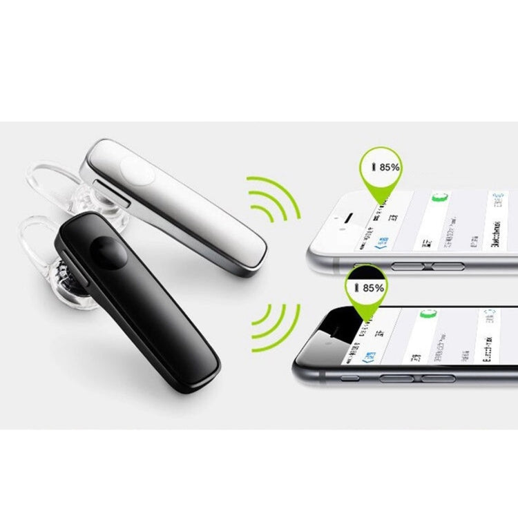 M165 Car Ear Hanging Type Wireless Bluetooth Earphone, Support for HD Calling & Multi-point Connection(Black)