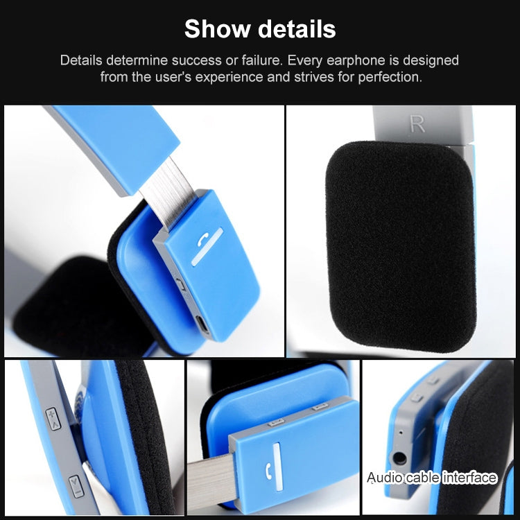 AEC BQ618 Smart Wireless Bluetooth Stereo Handsfree Earphone with Microphone, Support 3.5mm for Phone / Tablet / PSPs(Black)