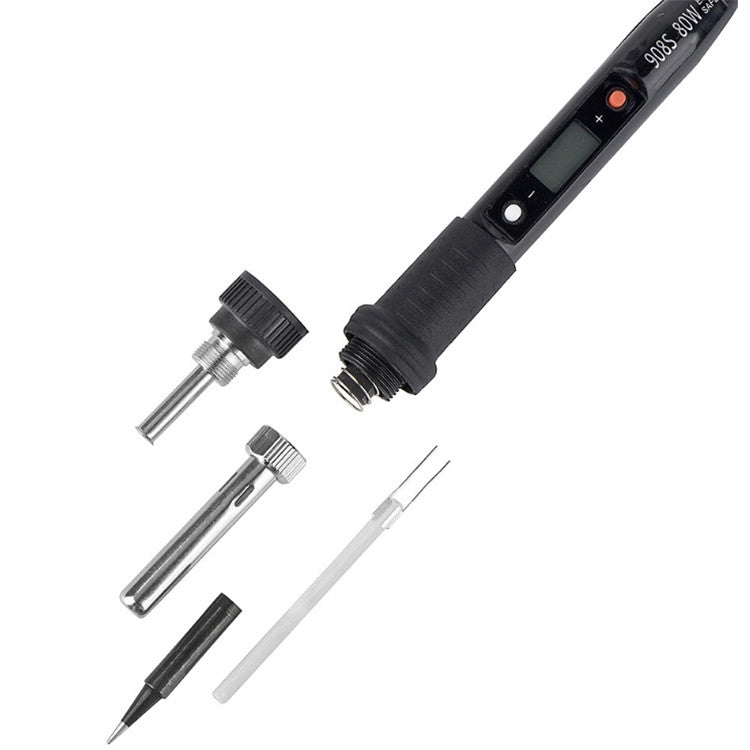 908S 80W LCD Thermostat Soldering Iron Constant Temperature Soldering Iron, Plug Type:US Plug(Black) - free shipping - PMC Jewellery - Order now!