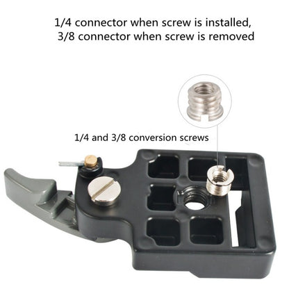 BEXIN Tripod Head Quick Release Plate Holder For Manfrotto 200PL-14(Black) - free shipping - PMC Jewellery - Order now!