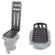 BEXIN L130C L-shaped Vertical Clapper Hydraulic Pan/tilt Tripod Quick Release Plate for DJI RONIN-S Gimbal