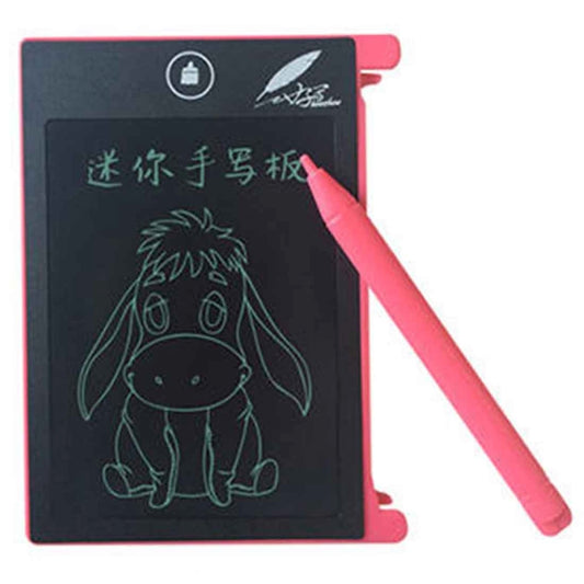 CHUYI 4.4 inch LCD Writing Tablet Portable Electronic Writing Drawing Board Doodle Pads with Stylus for Home School Office(Pink) - free shipping - PMC Jewellery - Order now!